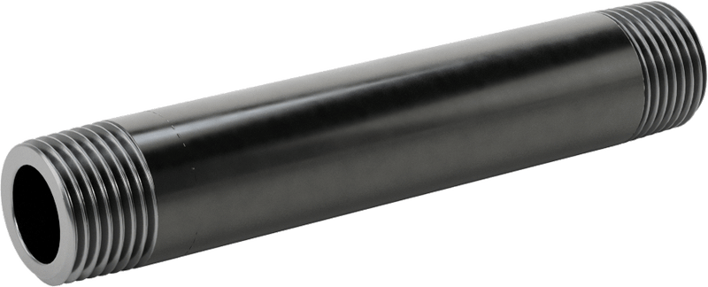 McMaster 4550K414 Thick-Wall Welded Steel Pipe Nipple, Threaded Both Ends, 1/2 NPT, 4-1/2" Long, Sch 80, Class 300