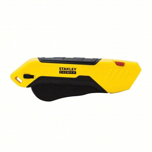 Stanley FMHT10369 Safety Knife 6 in Overall Lg, Plain, 1/2 in Overall Wd, Rubber, Black/Yellow, Quick - Change - KVM Tools Inc.KV458J77