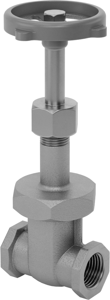 McMaster 4599K43 Gradual On/Off Valve, Bronze Body & Gate, Easy-Maintenance, Wheel Handle Rising Stem, 1/2 NPT Female, Class 150, MSS-SP-80