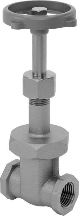 McMaster 4599K43 Gradual On/Off Valve, Bronze Body & Gate, Easy-Maintenance, Wheel Handle Rising Stem, 1/2 NPT Female, Class 150, MSS-SP-80