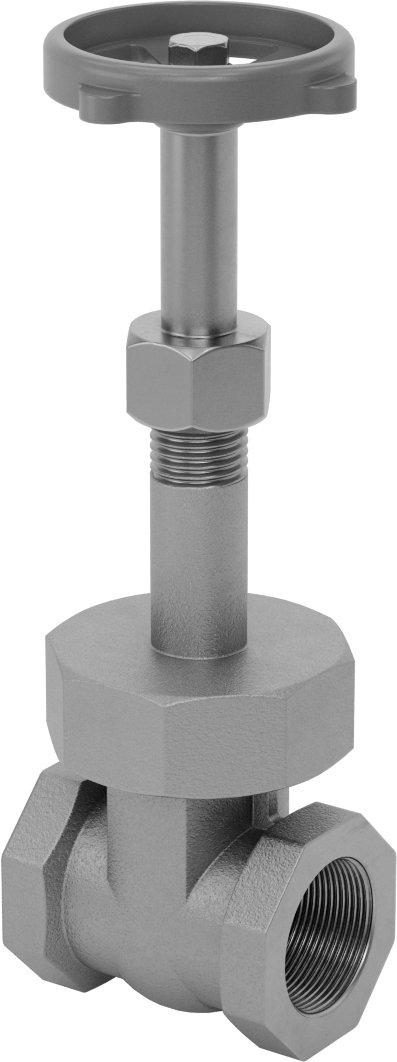 McMaster 4599K45 Gradual On/Off Valve, Bronze Body & Gate, Easy-Maintenance, Wheel Handle Rising Stem, 1 NPT Female, Class 150, MSS-SP-80