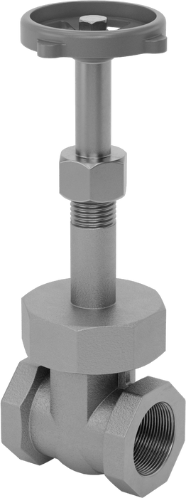 McMaster 4599K45 Gradual On/Off Valve, Bronze Body & Gate, Easy-Maintenance, Wheel Handle Rising Stem, 1 NPT Female, Class 150, MSS-SP-80