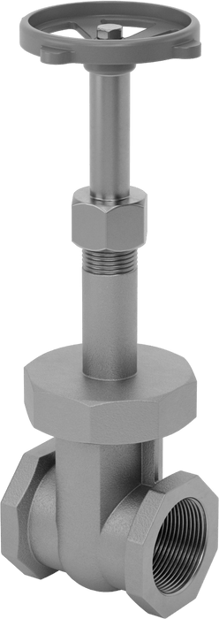 McMaster 4599K47 Gradual On/Off Valve, Bronze Body & Gate, Easy-Maintenance, Wheel Handle Rising Stem, 1-1/2 NPT Female, Class 150, MSS-SP-80