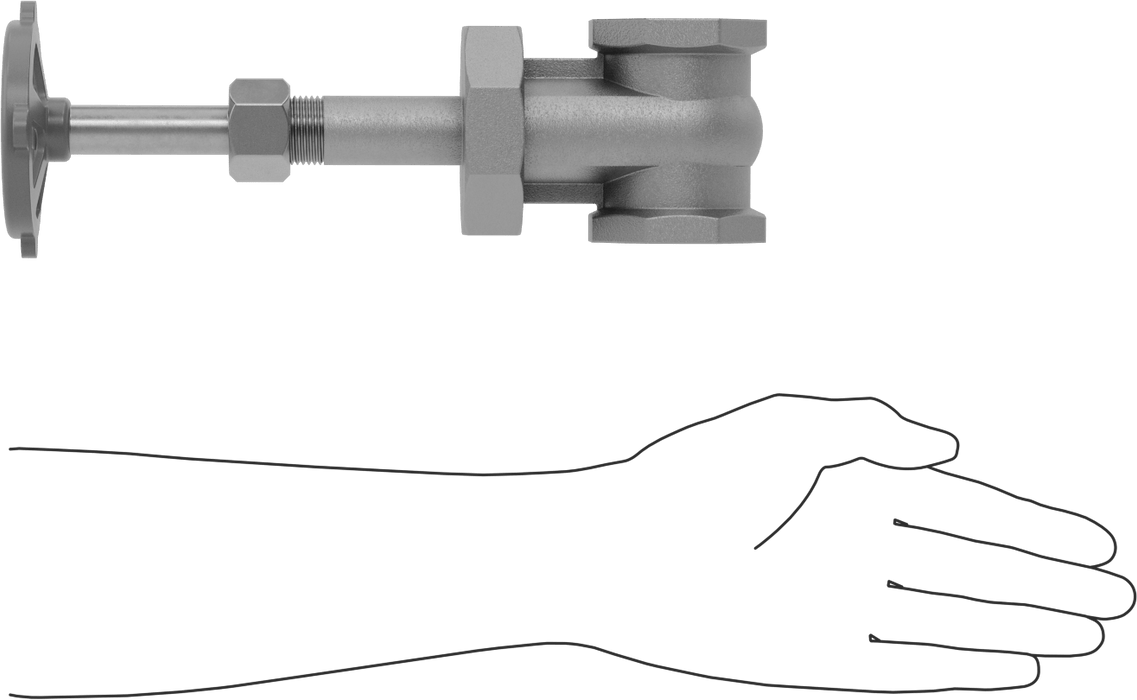 McMaster 4599K47 Gradual On/Off Valve, Bronze Body & Gate, Easy-Maintenance, Wheel Handle Rising Stem, 1-1/2 NPT Female, Class 150, MSS-SP-80