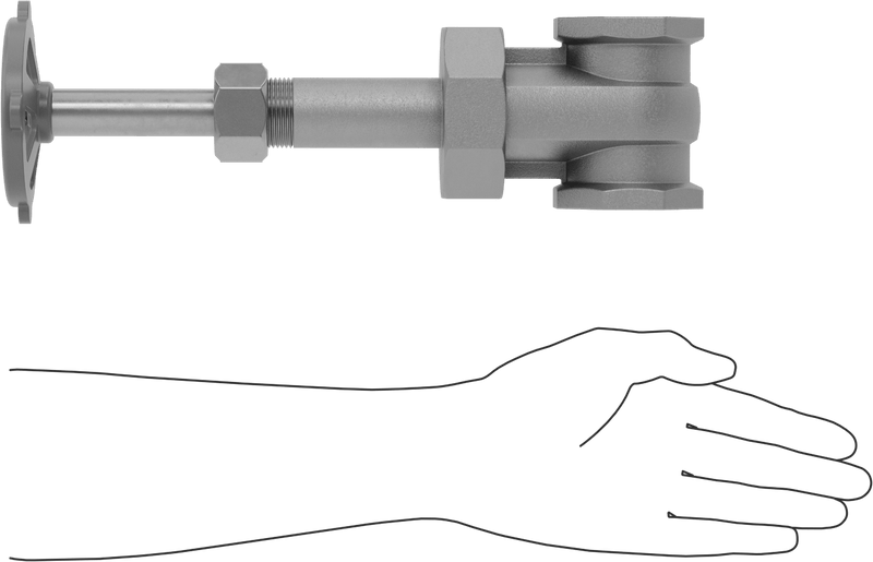 McMaster 4599K48 Gradual On/Off Valve, Bronze Body & Gate, Easy-Maintenance, Wheel Handle Rising Stem, 2 NPT Female, Class 150, MSS-SP-80