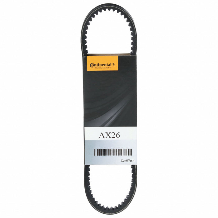 Continental AX32 Cogged V-Belt, AX32, 34 in Outside Lg, 1/2 in Top Wd, 5/16 in Thick, Polyester