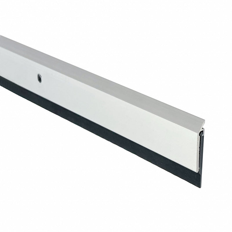 National Guard 200NA-48 Door Sweep, Single Fin Insert, Aluminum, 48 in Lg, 1 3/4 in Wd