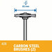 Dremel 428 - 02 Rotary Tool Brush 3/4 in Brush Dia, Wheel, Straight, Mounted, 15,000 RPM Max. Speed, 2 PK - KVM Tools Inc.KV45AF58