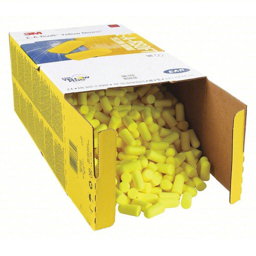 3M 390 - 1250 Ear Plug Dispenser Refill, Bullet, 33 dB NRR, Uncorded, Roll - Down, Disposable - KVM Tools Inc.KV45CA99