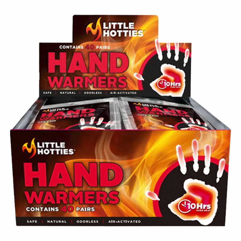Little Hotties 07221 Hand Warmer, Air-Activated, Up to 10 hr, 135°F Avg Temp, 2 in Wd, 40 PK