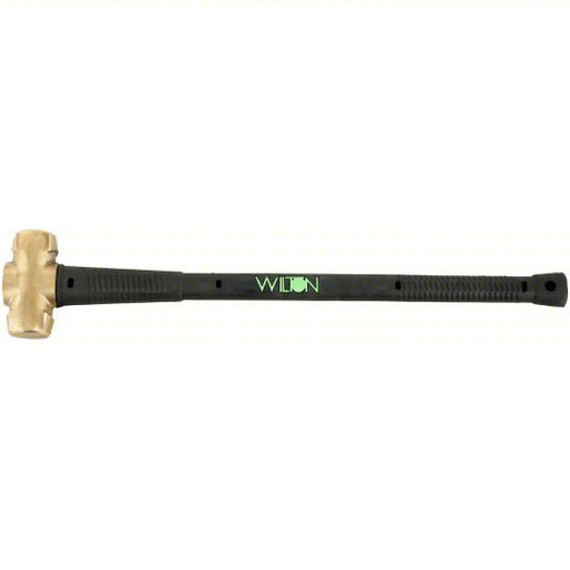 Wilton 90830 Soft - Face Sledge Hammer Brass, Steel Handle, 8 lb Head Wt, 2 in Dia, 30 in Overall Lg, Round Shape - KVM Tools Inc.KV45GX80