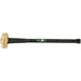 Wilton 90830 Soft - Face Sledge Hammer Brass, Steel Handle, 8 lb Head Wt, 2 in Dia, 30 in Overall Lg, Round Shape - KVM Tools Inc.KV45GX80