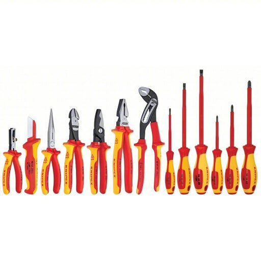 Knipex 9K 00 80 03 US Insulated Tool Kit Insulated, 13 Total Pcs, Tool Case - KVM Tools Inc.KV45J343
