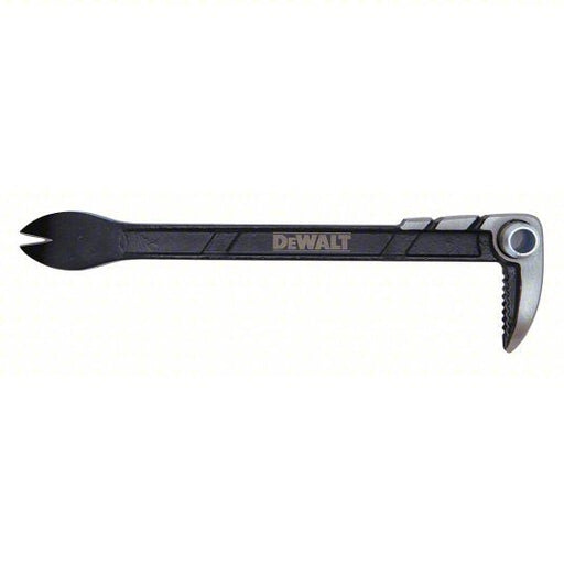 DeWalt DWHT55524 Claw Bar Point End, 10 in Overall Lg, 5/8 in Bar Wd, 1 1/4 in End Wd, T No, 2 Nail Slots - KVM Tools Inc.KV45JX47