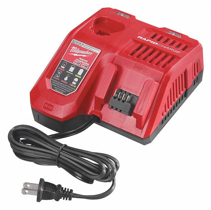 Milwaukee 48-59-1808 Battery Charger, Multi-Port Charging, For 12V DC/18V DC, 120V AC