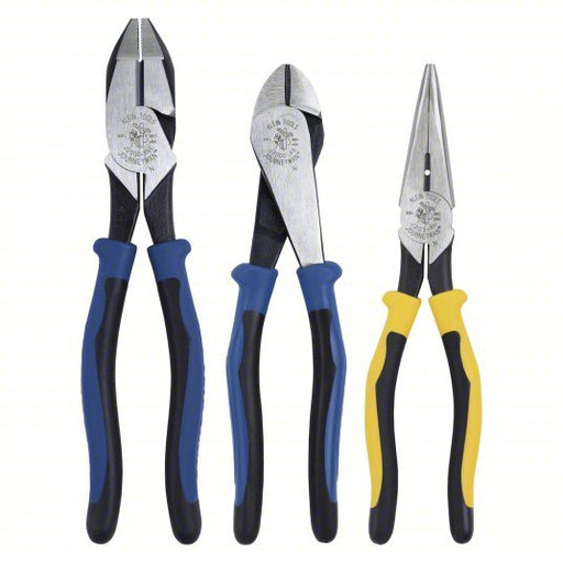 Klein 94120 Plier Set 3 Pliers, Deluxe Cushion Grip, Manual, 2 - 5 Pliers Range, Multicolored - KVM Tools Inc.KV45PZ52