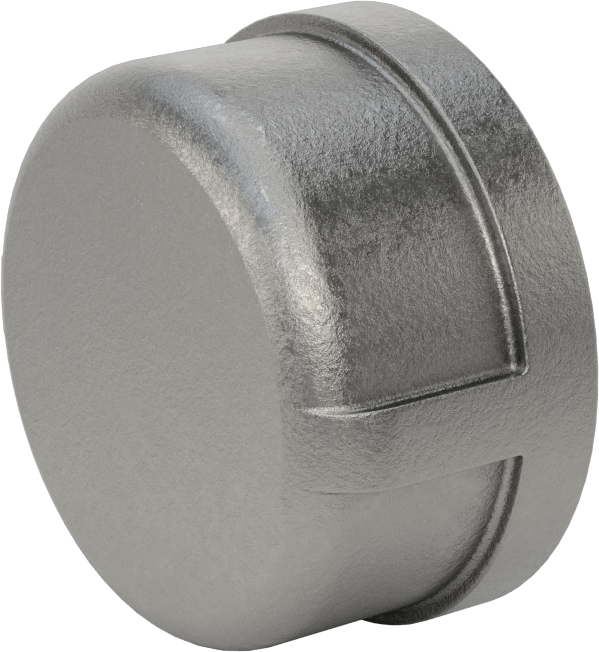 McMaster 4627K278 Medium-Pressure Iron Pipe Fitting, Cap, 2 NPT Female