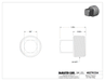 McMaster 4627K334 Medium-Pressure Iron Pipe Fitting, Plug with External Square Drive, 3/4 NPT