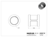 McMaster 4638K116 Low-Pressure Pipe Fitting, Galvanized Iron, Straight Connector, 1 NPT Female