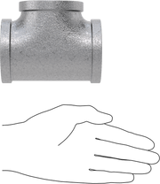 McMaster 4638K128 Low - Pressure Pipe Fitting Galvanized Iron Tee Connector, 2 NPT Female - KVM Tools Inc.KV4638K128