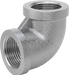 McMaster 4638K134 Low-Pressure Pipe Fitting, Galvanized Iron, 90 Degree Elbow Connector, 3/4 NPT Female