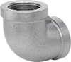 McMaster 4638K134 Low-Pressure Pipe Fitting, Galvanized Iron, 90 Degree Elbow Connector, 3/4 NPT Female