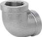 McMaster 4638K134 Low-Pressure Pipe Fitting, Galvanized Iron, 90 Degree Elbow Connector, 3/4 NPT Female