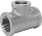 McMaster 4638K179 Low-Pressure Pipe Fitting, Galvanized Iron, Inline Tee Reducer, 1 x 3/4 NPT Female