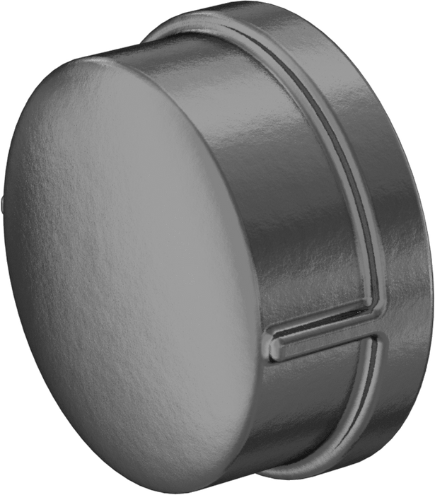 McMaster 4638K781 Low-Pressure Pipe Fitting, Galvanized Iron, Cap, 2 NPT Female, Class 150