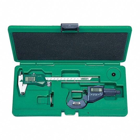 Insize 5022 Precision Measuring Tool Kit 2 Pieces, Digital Caliper, Digital Outside Micrometer - KVM Tools Inc.KV463D47