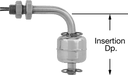 McMaster 46815K17 Horizontal - Mount Float Switch for Food and Beverage, Through - Wall Connection - KVM Tools Inc.KV46815K17