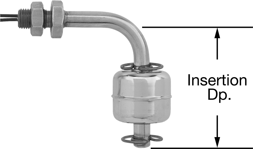 McMaster 46815K17 Horizontal - Mount Float Switch for Food and Beverage, Through - Wall Connection - KVM Tools Inc.KV46815K17