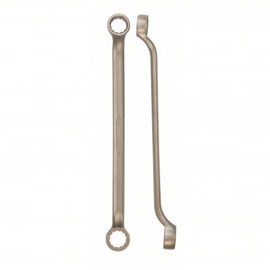 Ampco W-3270 Box End Wrench Natural, 1 1/4 in_1 7/16 in Head Size, 19 1/4 in Overall Lg, Offset - KVM Tools Inc.KV46C051