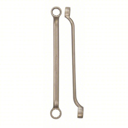 Ampco W-3270 Box End Wrench Natural, 1 1/4 in_1 7/16 in Head Size, 19 1/4 in Overall Lg, Offset - KVM Tools Inc.KV46C051