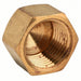 KVM Tools 706108 - 06 Cap Brass, 3/8 in Fitting Pipe Size, Female NPT, 5/8 in Overall Lg, Hex Plug Drive - KVM Tools Inc.KV46M489