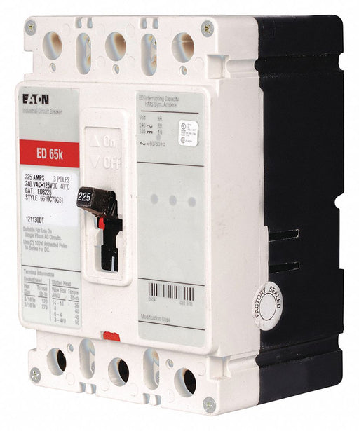 Eaton ED3125 125A 3-Pole Molded Case Circuit Breaker