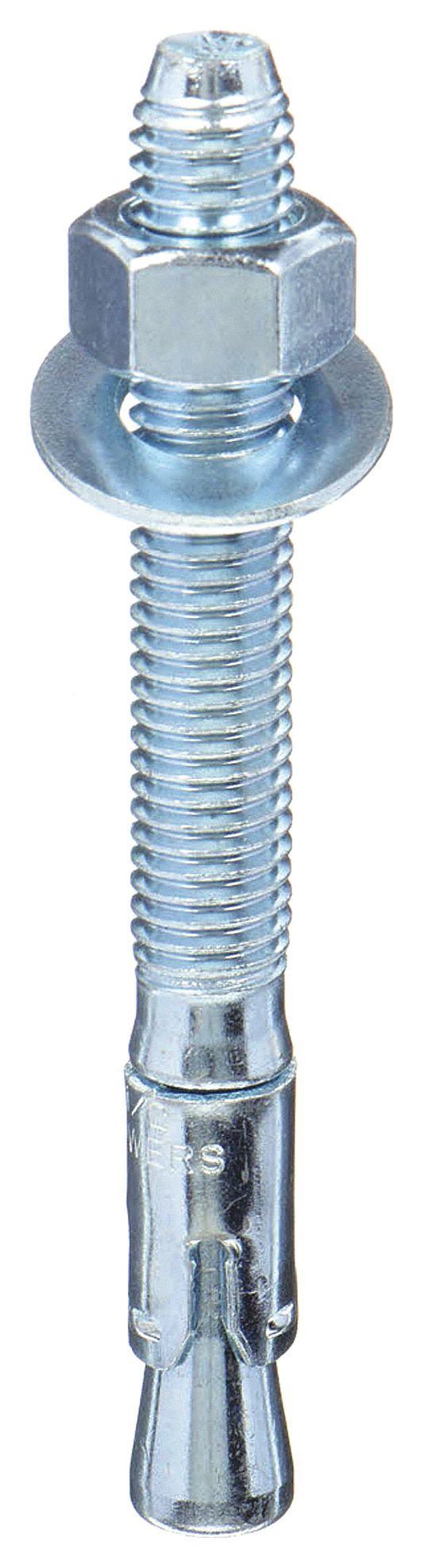 DEWALT 7416SD1-PWR Wedge Anchor, 5 in Overall Lg, 3/8 in Dia, 3/8"-16 Thread Size, 3 5/8 in Thread Lg, 50 PK