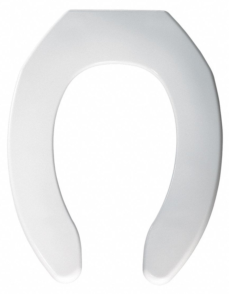 Bemis 1055SSC 000 White Elongated Open Front Toilet Seat