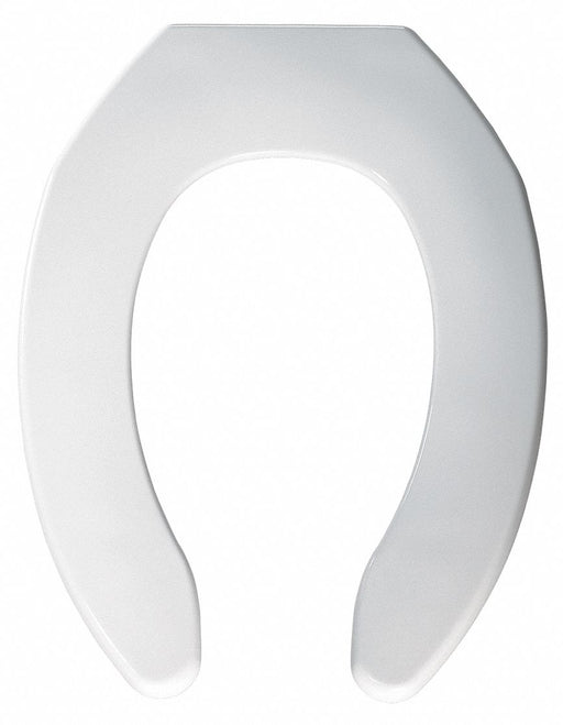 Bemis 1055SSC 000 White Elongated Open Front Toilet Seat