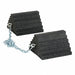 Checkers CH4121 - 8 - CH3 Wheel Chock Rubber, 55 in Max Compatible Wheel Dia, 10,000 lb Vehicle Wt - Max, 2 Chocks, 1 PR - KVM Tools Inc.KV471F55