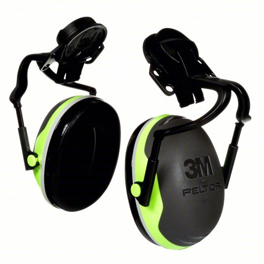 3M X4P51E Hard Hat - Mounted Earmuff, Passive, 26 dB NRR, Dielectric, Electrically Insulated - KVM Tools Inc.KV475M53