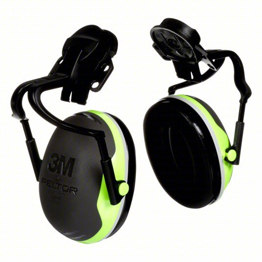 3M X4P51E Hard Hat - Mounted Earmuff, Passive, 26 dB NRR, Dielectric, Electrically Insulated - KVM Tools Inc.KV475M53