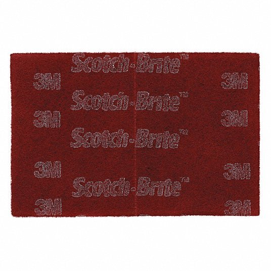 Scotch - Brite 7010365700 Sanding Hand Pad 6 in x 9 in, Aluminum Oxide, Very Fine, Maroon, 7447B Pro, 60 PK - KVM Tools Inc.KV476R98