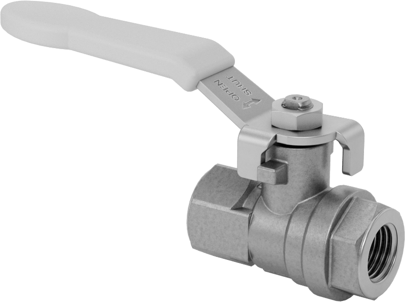 McMaster 47865K21 Brass Body On/Off Valve with Lever Handle, 1/4 NPT Female, 4.5 Cv, 600 psi, FM Approved