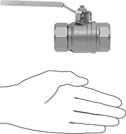 McMaster 47865K25 Brass Body On/Off Valve with Lever Handle, 1 NPT Female, 80.9 Cv - KVM Tools Inc.KV47865K25