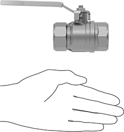 McMaster 47865K25 Brass Body On/Off Valve with Lever Handle, 1 NPT Female, 80.9 Cv - KVM Tools Inc.KV47865K25