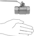 McMaster 47865K25 Brass Body On/Off Valve with Lever Handle, 1 NPT Female, 80.9 Cv - KVM Tools Inc.KV47865K25