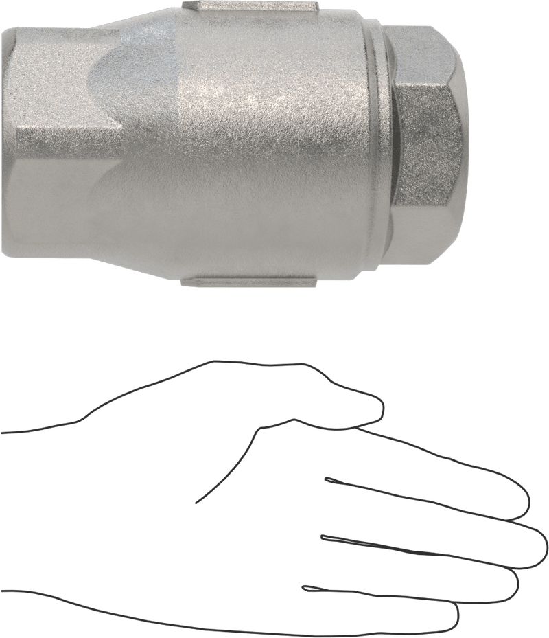 McMaster 47885K78 316 Stainless Steel Check Valve, for Steam, 2 NPT Female, 81 Cv