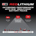 Milwaukee 48 - 11 - 1828 M18 REDLITHIUM XC3.0 Battery, 3.0Ah, Extended Capacity, 18V, Li - Ion Battery - KVM Tools Inc.KV2PYZ8