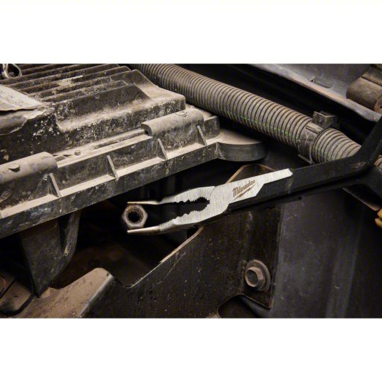 Milwaukee 48 - 22 - 6542 Long Reach Pliers Set 3 in Max Jaw Opening, 15 1/8 in Overall Lg, 3 in_3 1/4 in Jaw Lg, Serrated - KVM Tools Inc.KV810VD6
